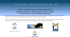 Desktop Screenshot of maplebaymarina.com